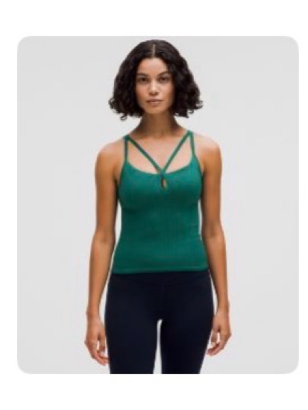 lululemon athletica Emerald Double-Strap Ribbed Tank